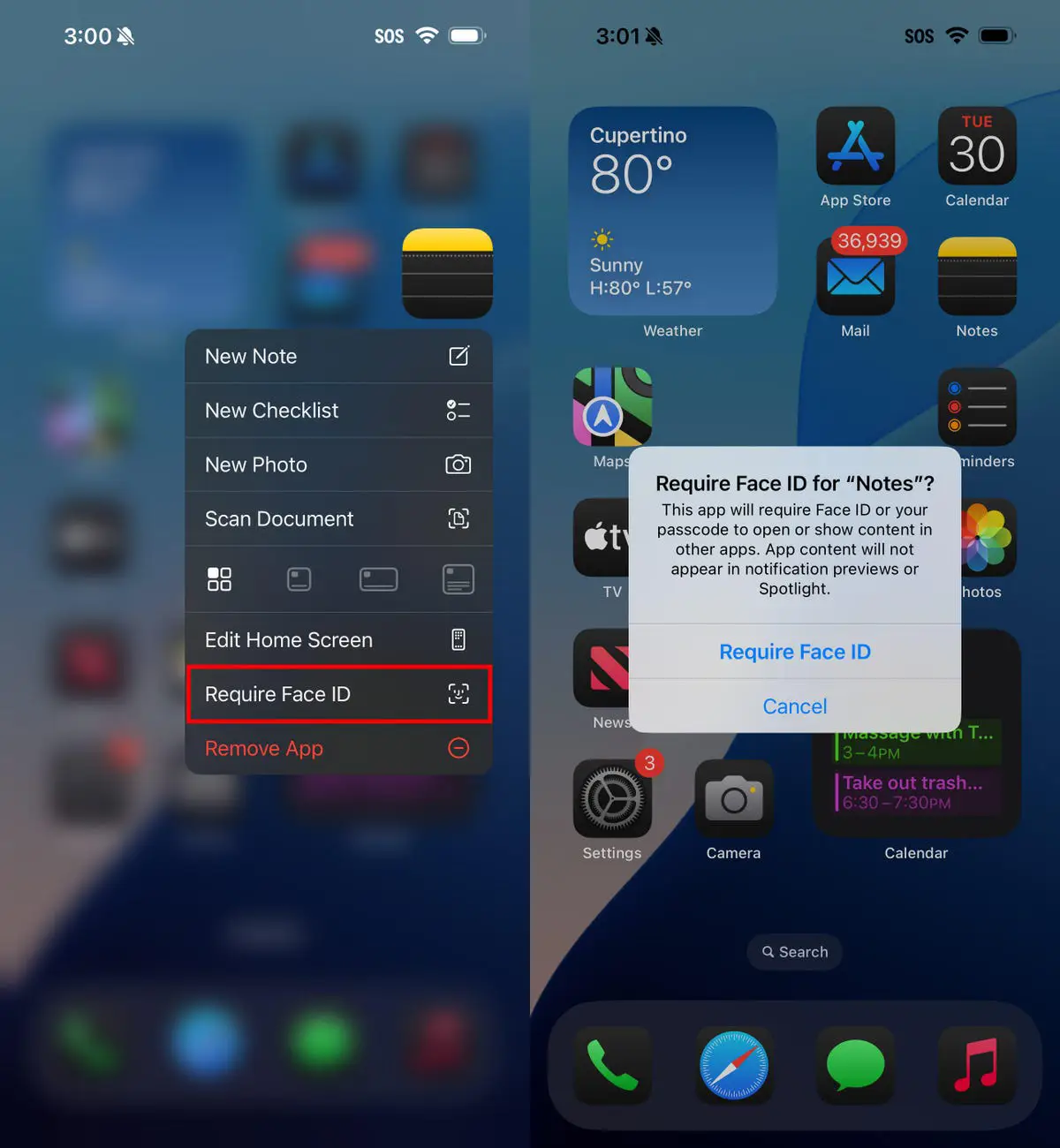 تغییرات ios 18 - app lock